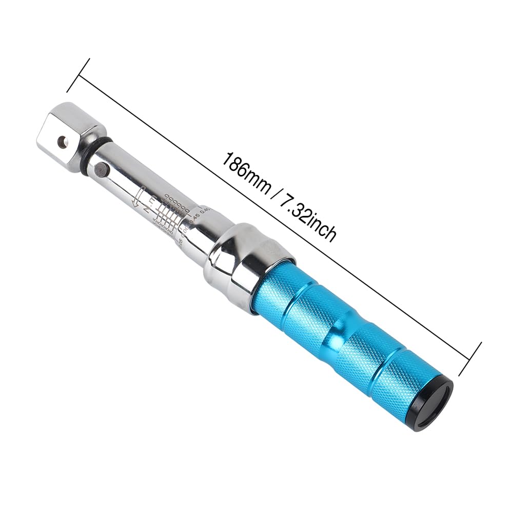 Telescopic Ratchet Uchwyt klucza dynamometrycznego 1-6 Nm, antypoślizgowy do stosowania z głowicą 1/4 3/8 1/2 cala Klucze dynamometryczne
