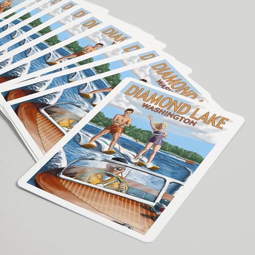 Lantern Press Juego de 52 Cartas de Póker Tamaño Estándar miniatura 5