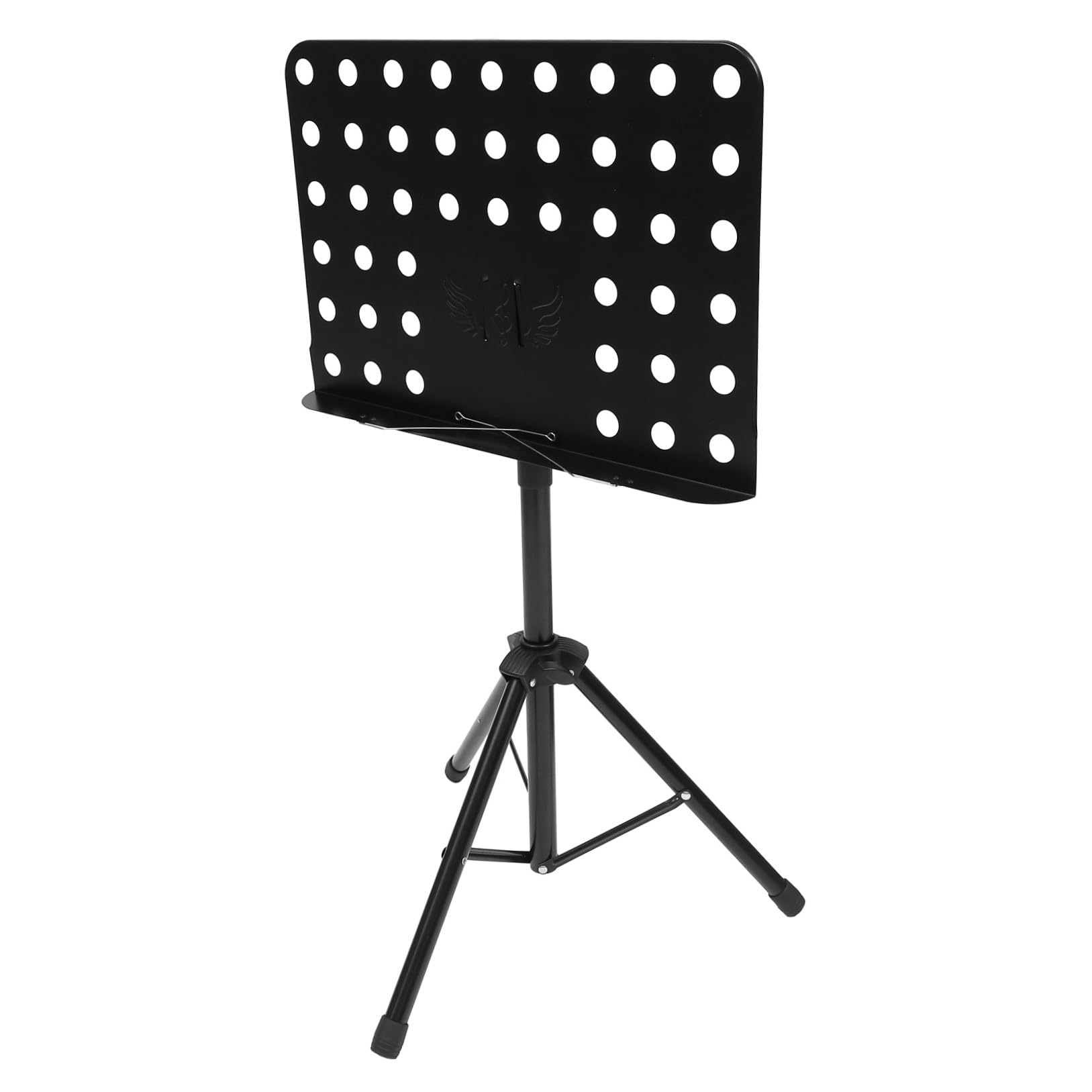 DECHOUS Atril de Partituras Plegable y Ajustable para Violín y Guitarra, de Acero Suave y Abs, Portátil para Actuaciones y Cocina, Color Negro