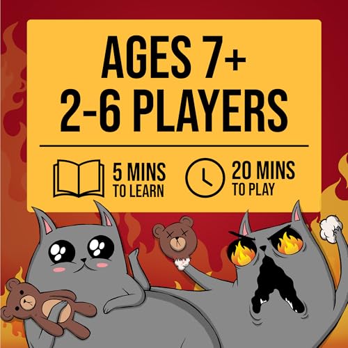 Exploding Kittens: Board Game - The Superfan Edition - The First Exploding Kittens Board Game - Action Packed Party Game - 2-6 Players Aged 7+ - Great for Adults, Teens, Collectors, Kids by Exploding Kittens - Image 3