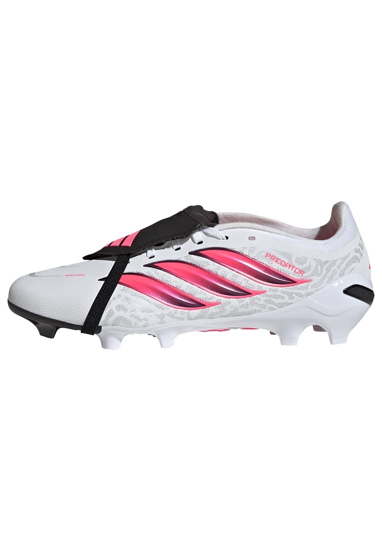 Adidas Men's Predator Fold-Over Tongue League Firm Ground Football Boots White Size 12 (47.3)