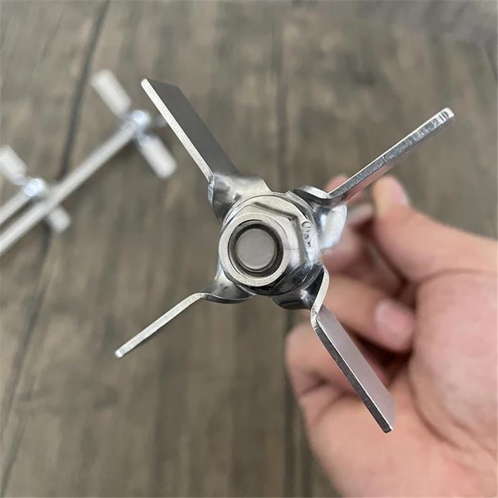 Attrezzature e forniture di laboratorio 1 set 304 acciaio inossidabile quattro pale con asta DIA 60/70mm agitatore a utilizzato in laboratorio agitazione