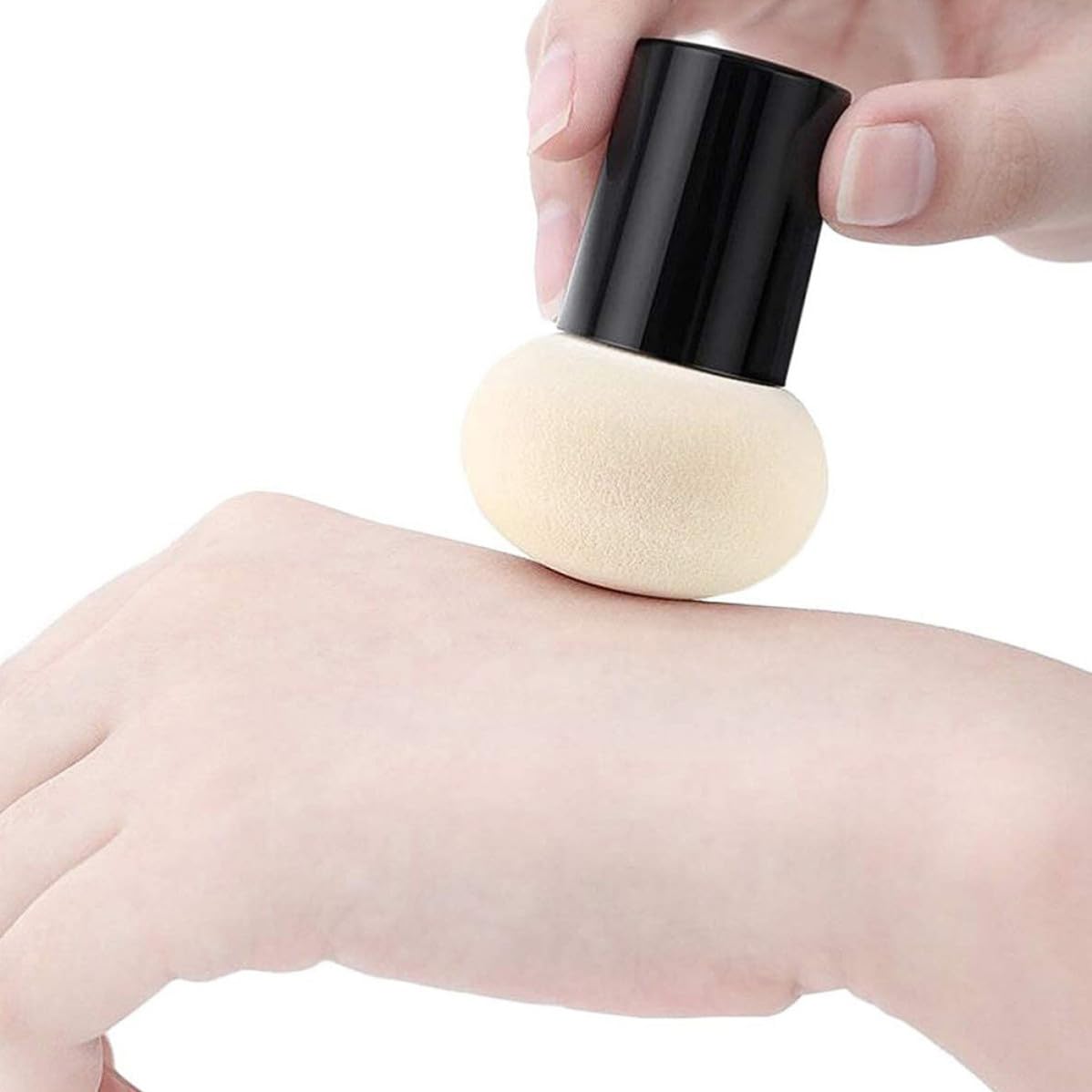 6sets Mushroom Shape Makeup Puff Hydrophilic Pu for Portable image 4
