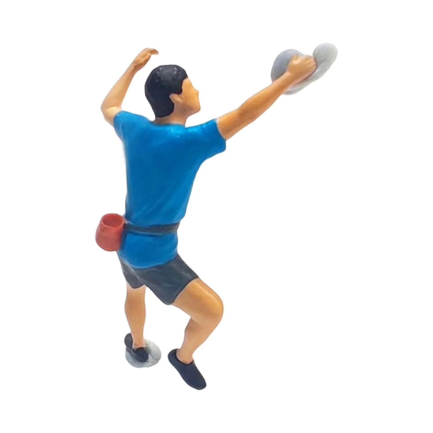 Easnea Blue Miniature Rock Climber Sport Climbing People Figure Miniature Climber Mini Climbing Figures Micro Landscape Diorama Scenery Gauge People Model Decor For Diy Projects - 1:64