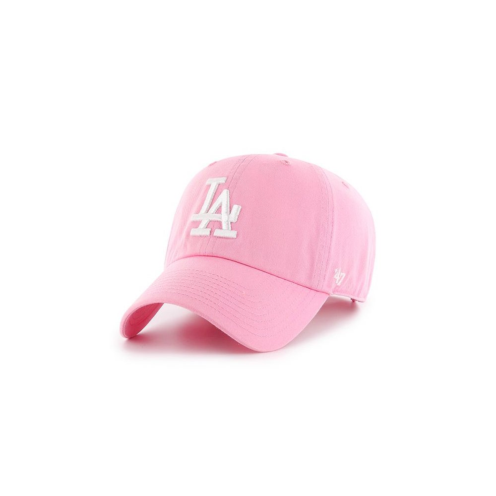 '47 Los Angeles Dodgers Dad Hat Brand Pastel Clean Up Slouch Fit Strapback (Rose)