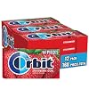 ORBIT Strawberry Sugar Free Chewing Gum Individually Wrapped, Bulk Packs of Gum, 12 Packs, 14-Pieces Each, Total 168 Pieces