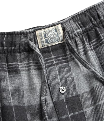 Lucky Brand Men's Pajama Set - 2 Piece Long Sleeve Crewneck Mens Shirts and Flannel Lounge Pants - Cozy Pajama Pants Set S-XL4