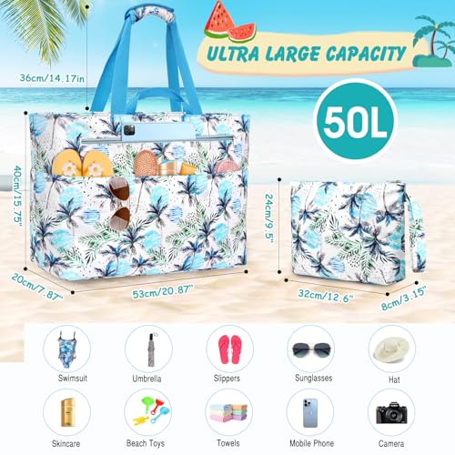 ZENTREON Extra Large Beach Tote
