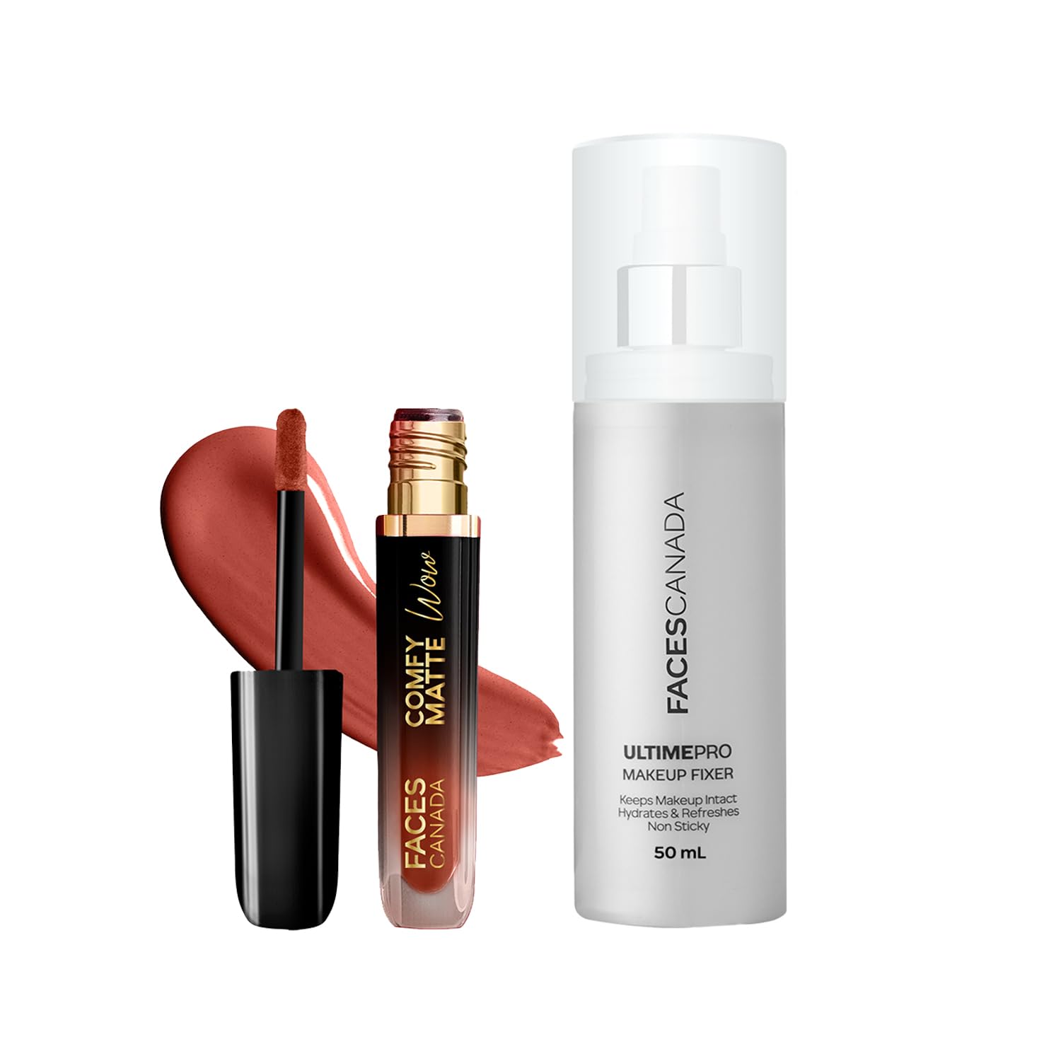 Buy FACES CANADA Comfy Matte Wow Liquid Lipstick - Nude Nectar 08