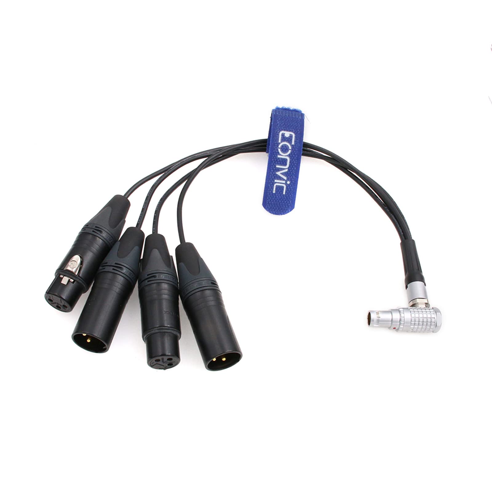 Cavo di ingresso audio e uscita audio da 10 pin a 2x3 pin XLR Atomos Breakout per registratore monitor Shogun (angolo retto 10pin)