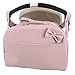 Bolso Gemelar Carrito Bebe Lactancia Polipiel.Color Rosa maquillaje + Regalo de un babero- Danielstore