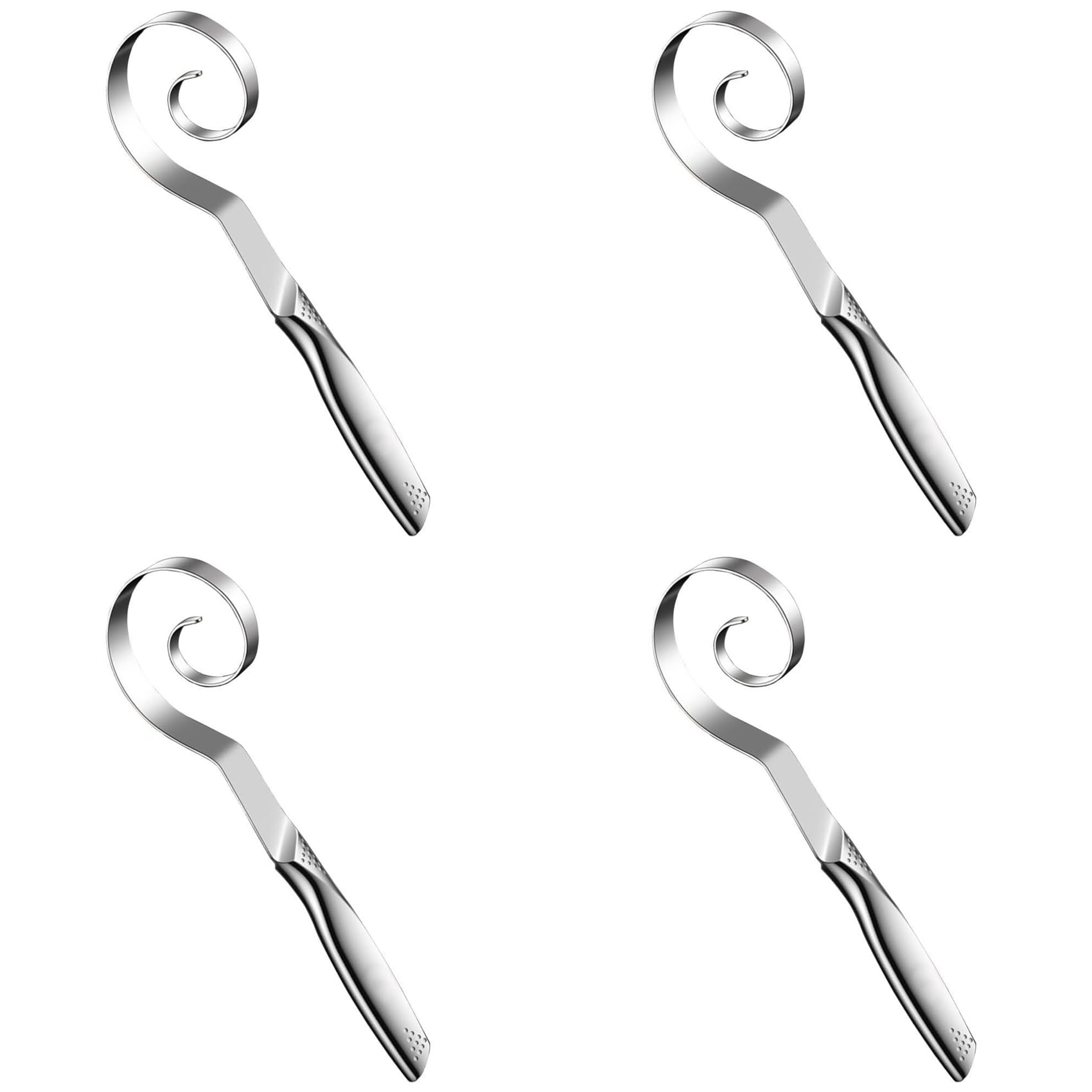 Hndhbfgrt 4X Danish Dough Whisk - Stainless Steel Seamless Wisking Tool for Sourdough Bread Baking, Pizza, Pastry, Cake Batter