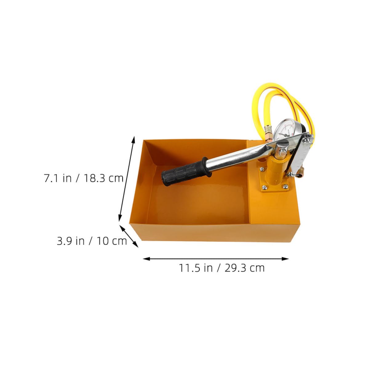 GLEAVI Bomba de Prueba Manual de Presión para Tuberías de Agua con Medidor de Presión, Resistente Aluminio, Adecuado para Obras y Renovaciones del Hogar