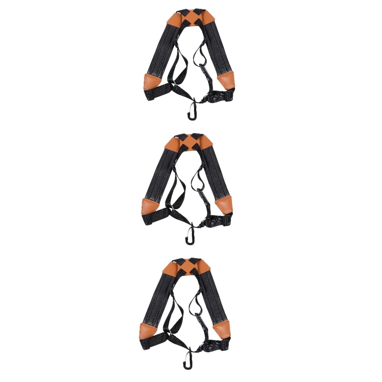 ibasenice 3pièces Harnais De Saxophone Padded Bandoulière Pour Alto Et Ténor Noir