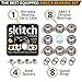 SKITCH Precision Fast Spin Bearings Set | 8 Pack 608 2RS ABEC 9 Chrome Steel Deep Groove Ball Bearing Set for Skateboards, Longboards, Inline Skates, Scooters | + Washers + Spacers | 8mm x 22mm x 7mm