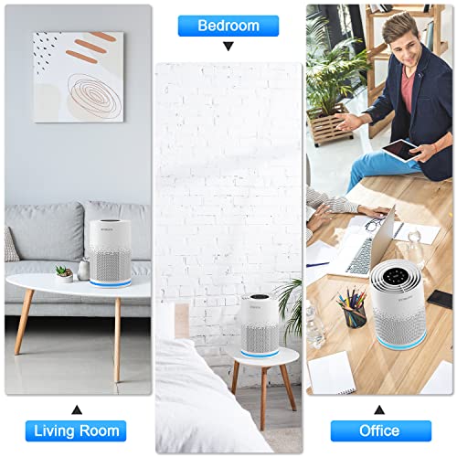 Stealth Air Purifier For Home, H13 True Hepa Filter, Covers Up To 323 Sq.ft, Remove 99.97% Of Airborne Particles Such As Smoke, Dust, Odors, Pets Hair In Bedroom, Desktop Air Purifiers, Jap230W #TOP6
