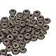 Hztyyier 100 Stück Metall-Abstandsperlen, 3 Mm Lochdurchmesser, Antike Bronze-Abstandsperlen für DIY-Halsketten-Armband-Fußkettchen-Schmuckherstellung