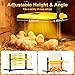 Lobeline Smart Chick Brooder Plate - Energy Efficient Chick Heat Plate with Adjustable Height and Angle, 50-158°F Digital Temp Control for Chicken Coop, Brooder Box, Ducklings