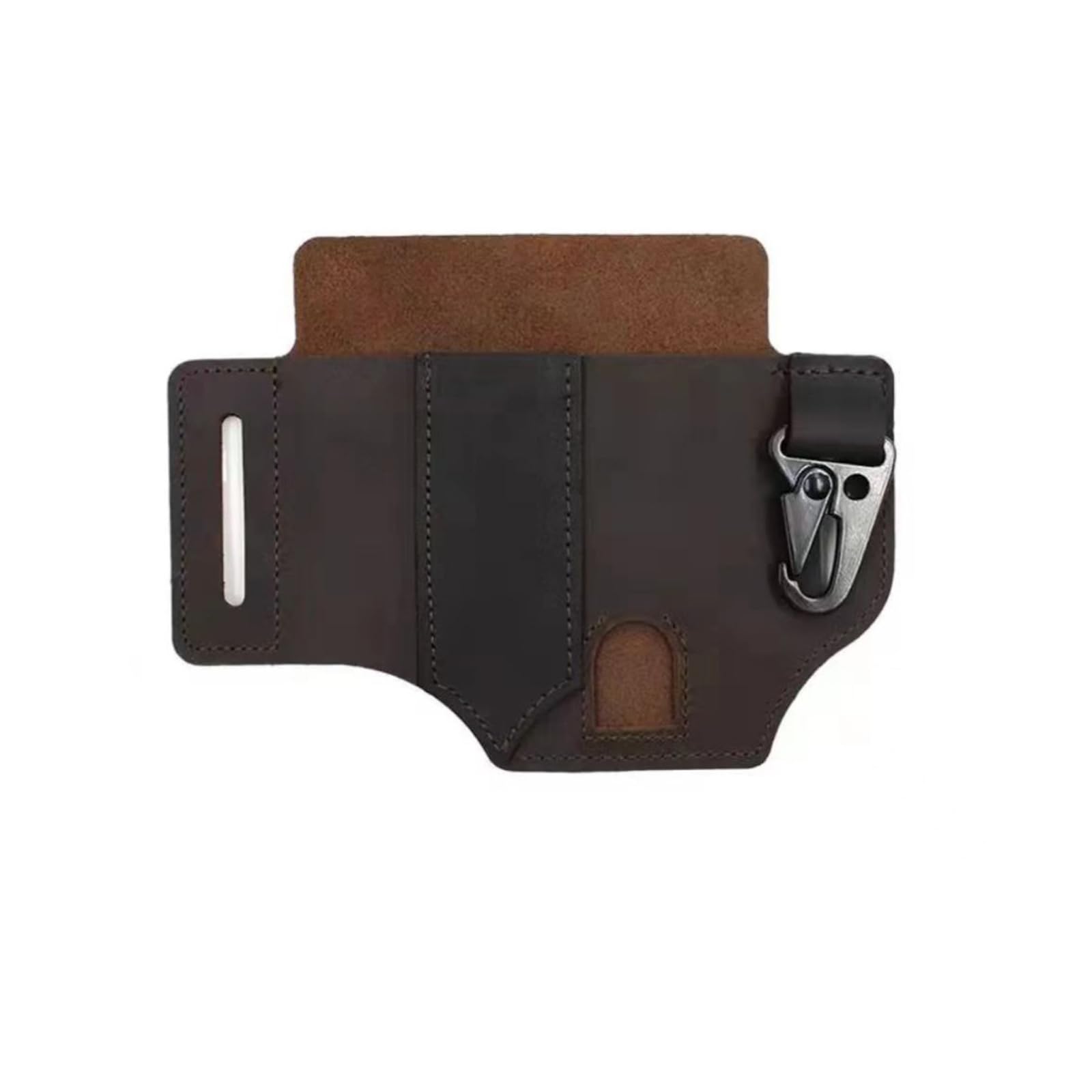 Kelisdi Brown Duty Tool Belt With Multiple Pouches For Construction Workers Tool Pocket Pouches
