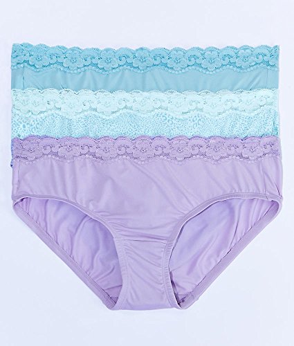 Olga Women's Without A Stitch Lace Hipster 3-Pack Panty