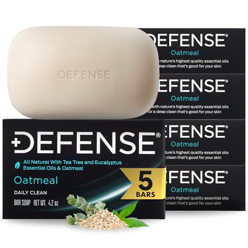 Defense Soap 5pk All Natural Oatmeal Bar Soap for...