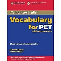 Algopix Similar Product 18 - Cambridge Vocabulary for PET Edition