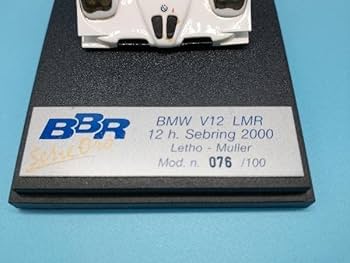Amazon | bbrmodels 1/43 bmw V12 lmr 12 h. Sebring 2000 letho