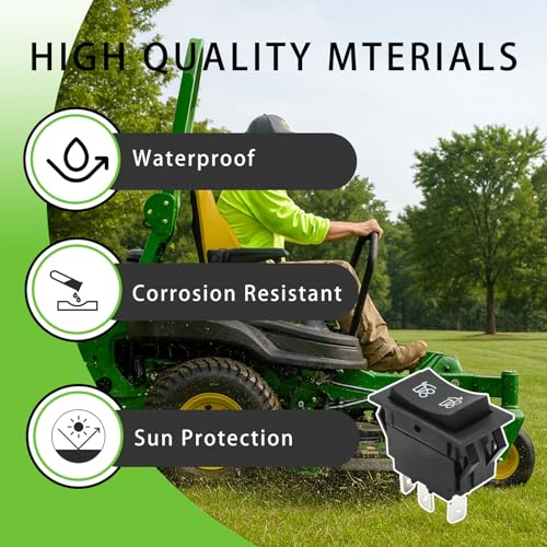 Image of Power Lift Rocker Switch AM116712 AM121387 Compatible with John Deere Gator 1445, 1735, 850D, 550, 855D, 625i, 825i, 6x4, 4x4