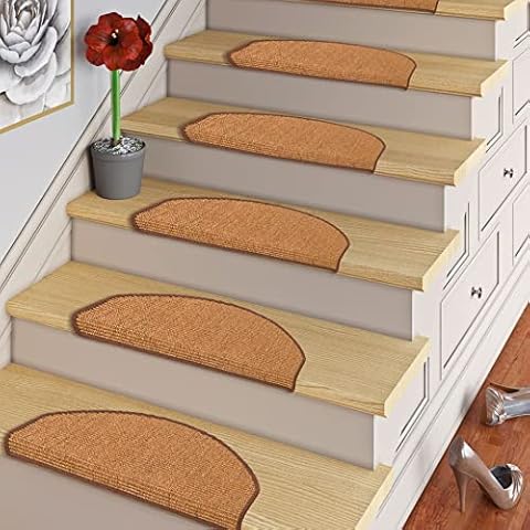 Pergamon Natur Sisal Stufenmatten Braun einzeln oder Cover