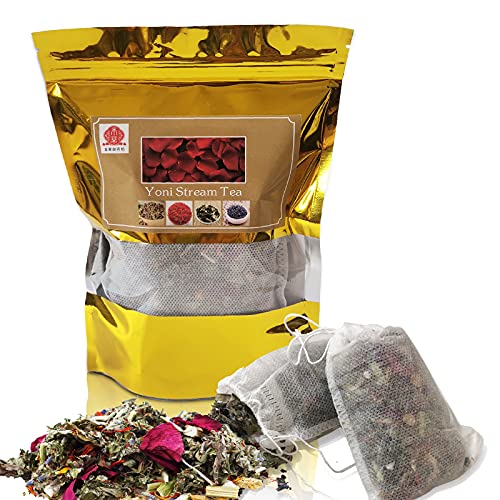 Yoni Steam Herbs for Cleansing Natural, 100% Organic Vaginal Steam Yoni Steaming Herbs, Yoni Steam Tea | V Steam Kit, V Steam Herbs Tone & Rejuvenate for Women, 7 Steams with Drawstring Filter Bag