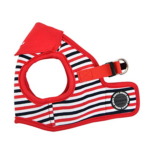 Puppia Seaman Harness B Dog Harness, Red, M