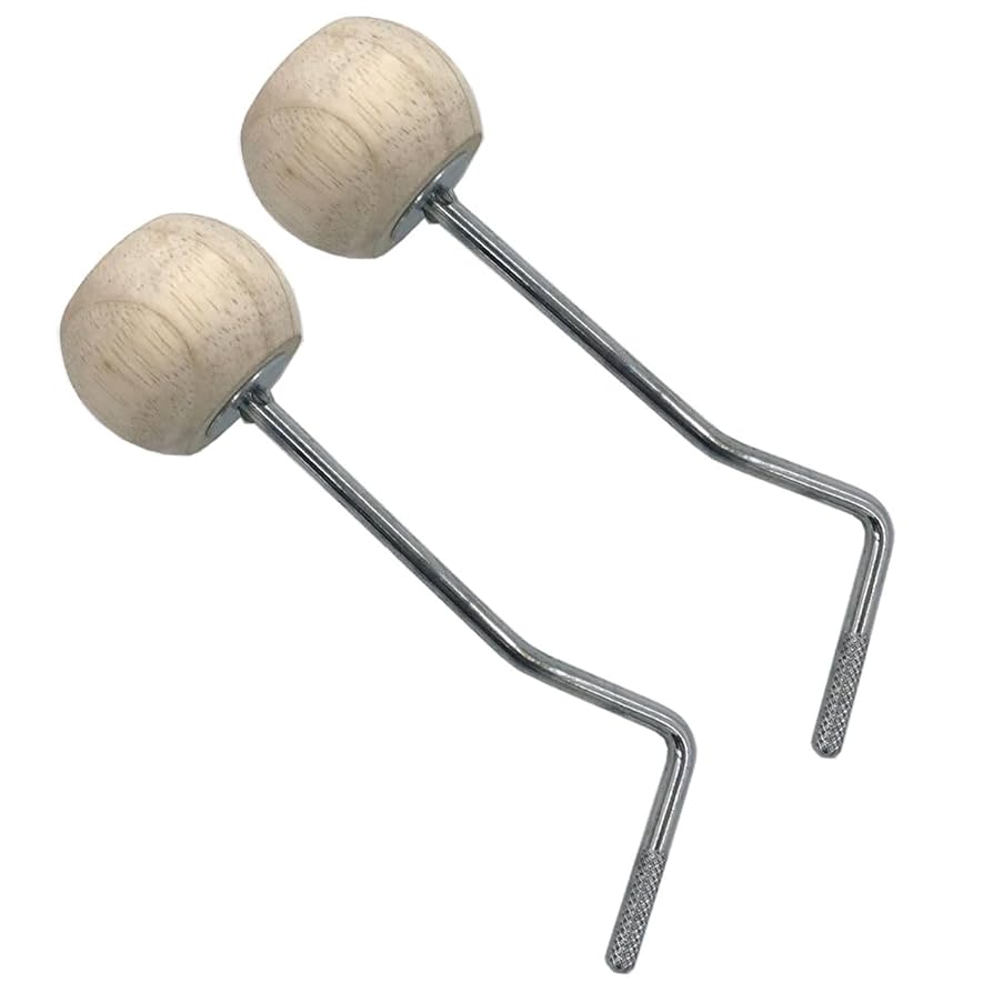 パーカッション・打楽器 Bass drum beater set! Amazon.com: TUOREN 2 Pack Bass Drum Beater Wood Head Curved