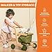 Wooden Baby Walker, Baby Push Walker, Push Walker For Babies 12-18 Months, Sit To Stand Walker For Baby, Baby Shopping Cart, Push Toy, Activity Walker, Adjustable Speed, Baby Walker Push Toy