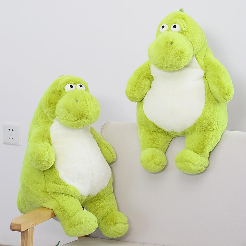 Miniatura 2 de Animales de peluche de dinosaurio de 18 pulgadas, color verde, suave, almohada de felpa para niños y niñas