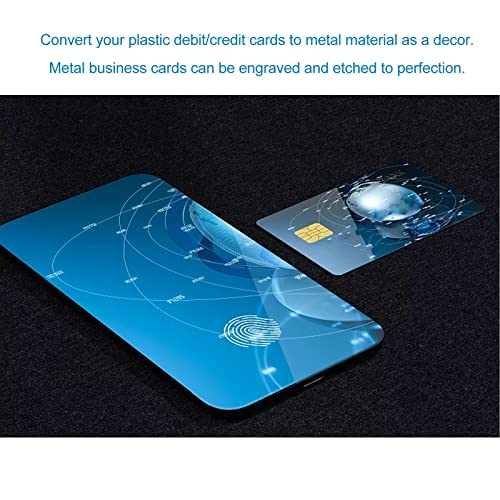 Cartões de Visita de Metal Pretos, Espaços Em Branco para Cartões de Visita para Gravador CNC, Grava
