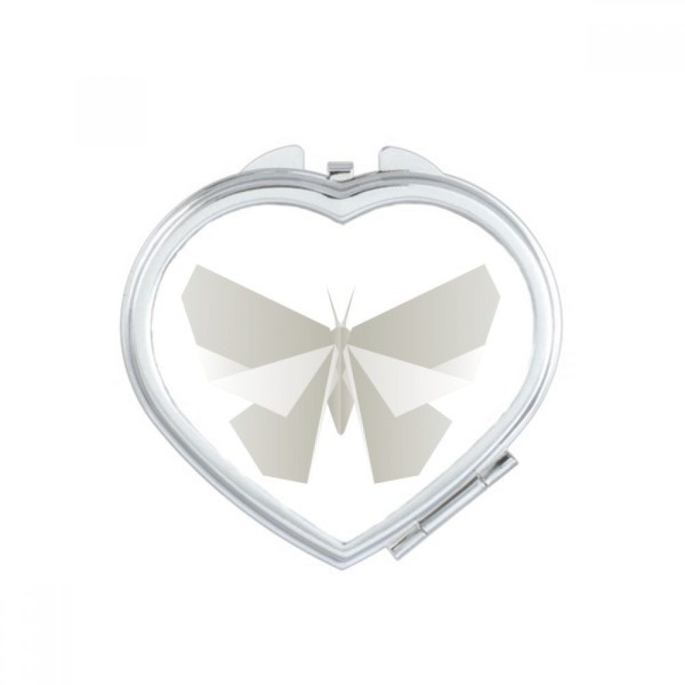 Miroir de maquillage portable mignon cadeau origami papillon blanc