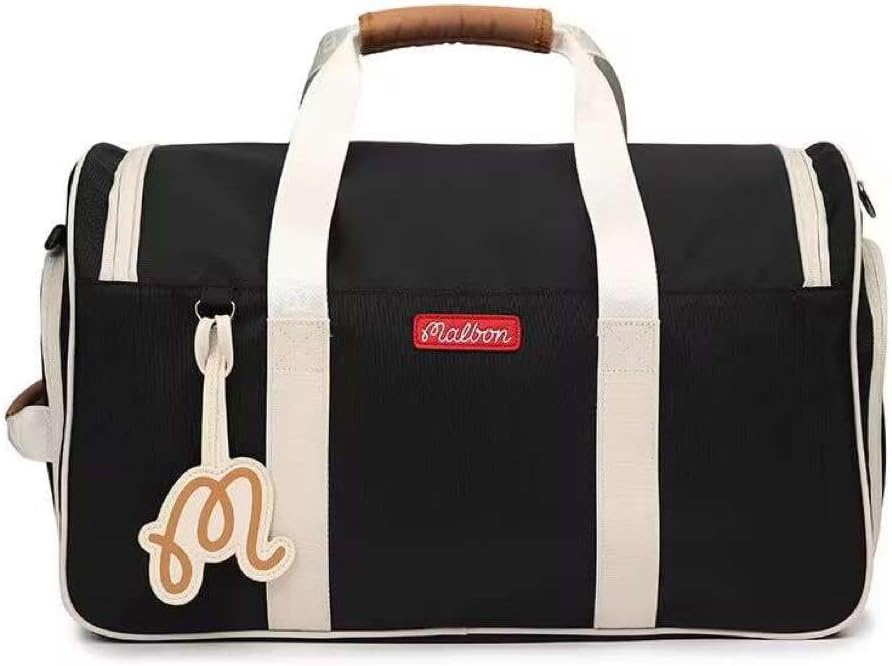 新作マルボンMalbonゴルフバッグ　ボストンバッグ　2way マルボンMalbon新作 ゴルフバッグ·ボストンバッグ 大容量 2wayブラック