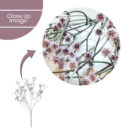 Image of Art Street Babys Breath Purple Flowers| Artificial Gypsophila Bouquets Flowers |Mothers Day Gifting, Faux Flowers for Vases |Decoration Items for Living Room, New Year (Pack of 6), 24 Inch