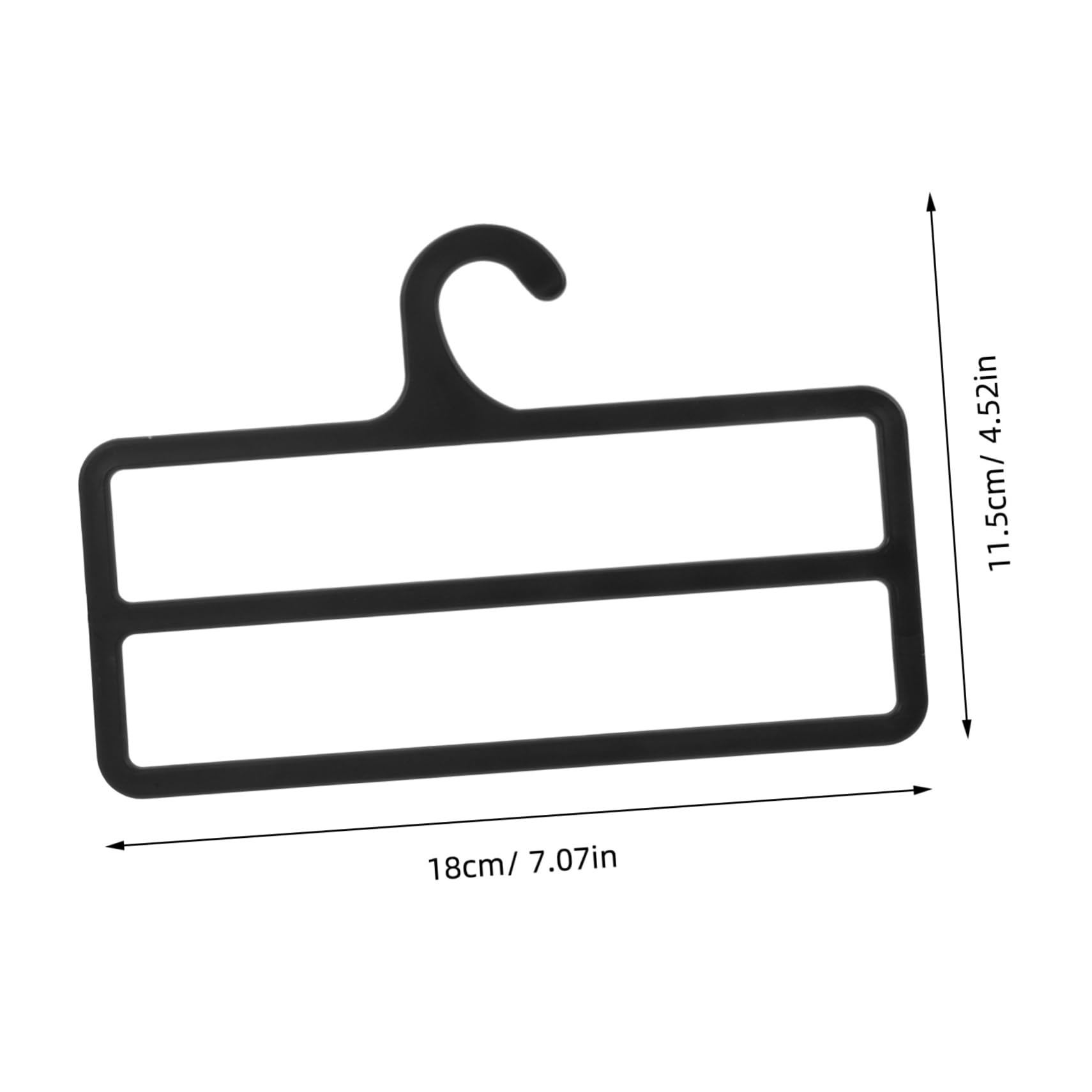 Zerodeko 10 Pack Scarf Holders Space-Saving Scarf Display Stand Plastic Rotating Hanger for Closet