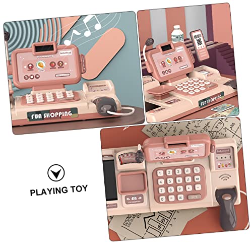 Generic 1 Conjunto De Caixa Registradora De Brinquedo Para Crianças Caixa Registradora Infantil Caix