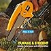 Wagan EL7007 OneVolt Cordless Chainsaw 6, 6-Inch Mini Chainsaw with UL Certified 3.0Ah Rechargeable Battery, Lightweight Handheld Saw for Tree Trimming, Pruning, and Wood Cutting