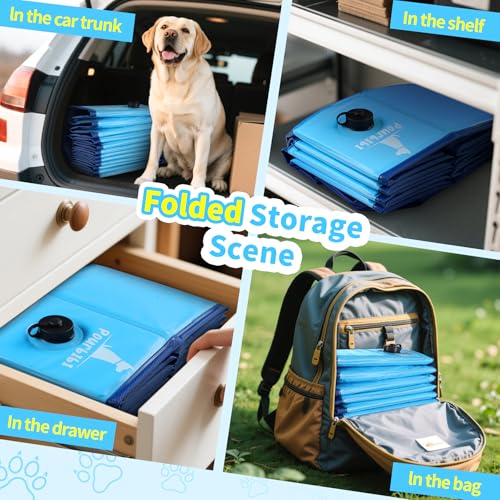 Pourbibi Hundepool 160 x 30 cm für Große Hunde,Kinder Robuster Faltbarer Hunde Pool mit Anti-Rutsch Design, XXL-Hundeplanschbecken für Garten,Terrasse Wasserspielzeug für Hunde und Kinder, Sicher