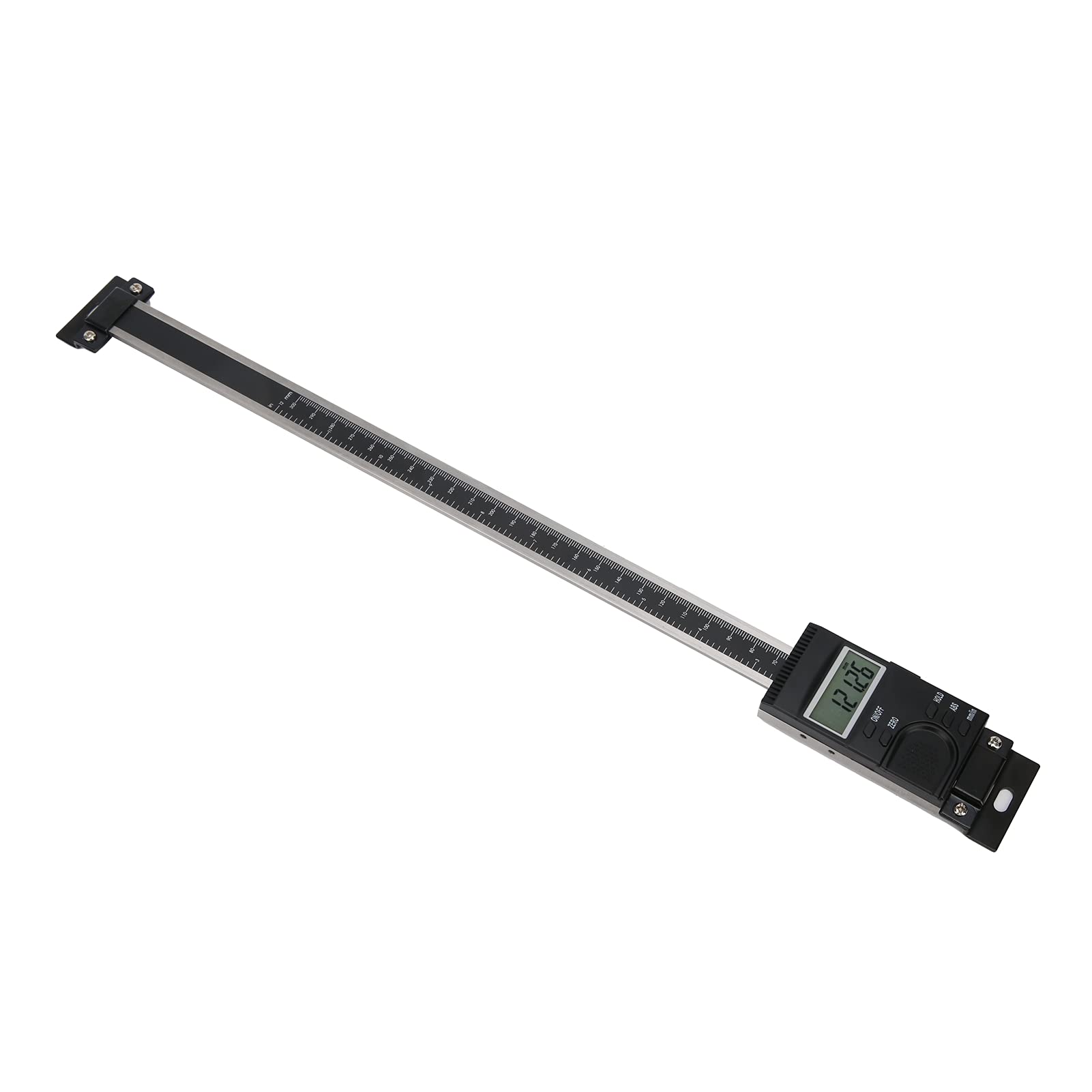 Digitaler Messschieber, 0-300 mm Industrie-G-Aluminium-Messschieber mit LCD-Direktanzeige, Datenleiste