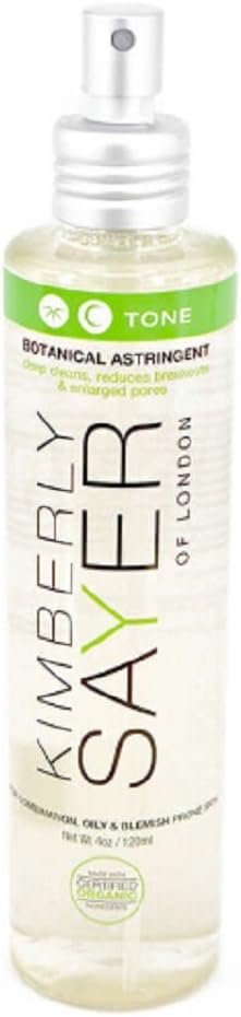 Kimberly Sayer Botanical Astringent to Cleanse, Tone and Detoxify for Oily and Acne-Prone Skin, 4 oz.