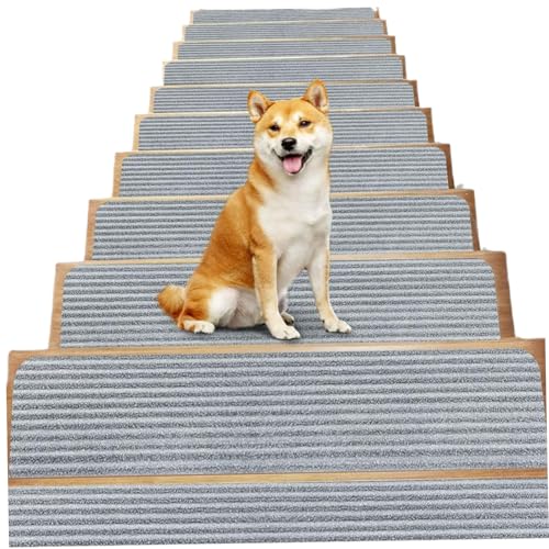Alfombrillas para escaleras antideslizantes para evitar caídas y arañazos de mascotas 8
