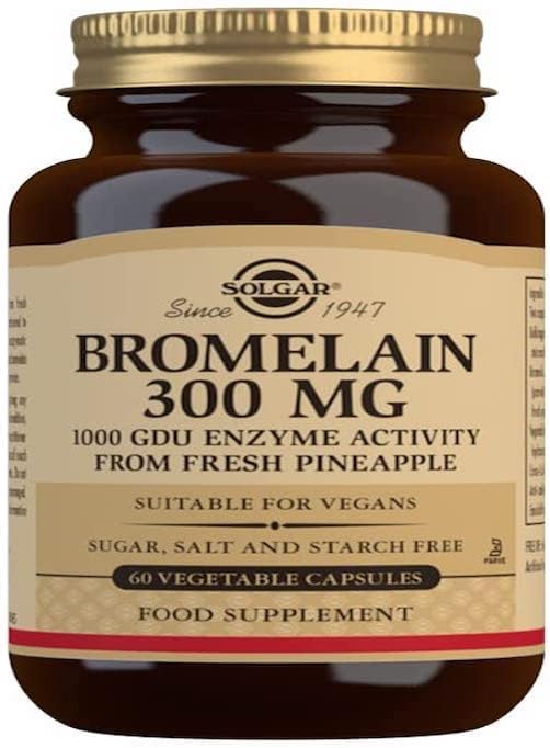 Solgar Bromelain 300 mg Tablets Pack of 60 Nutritional Enzyme