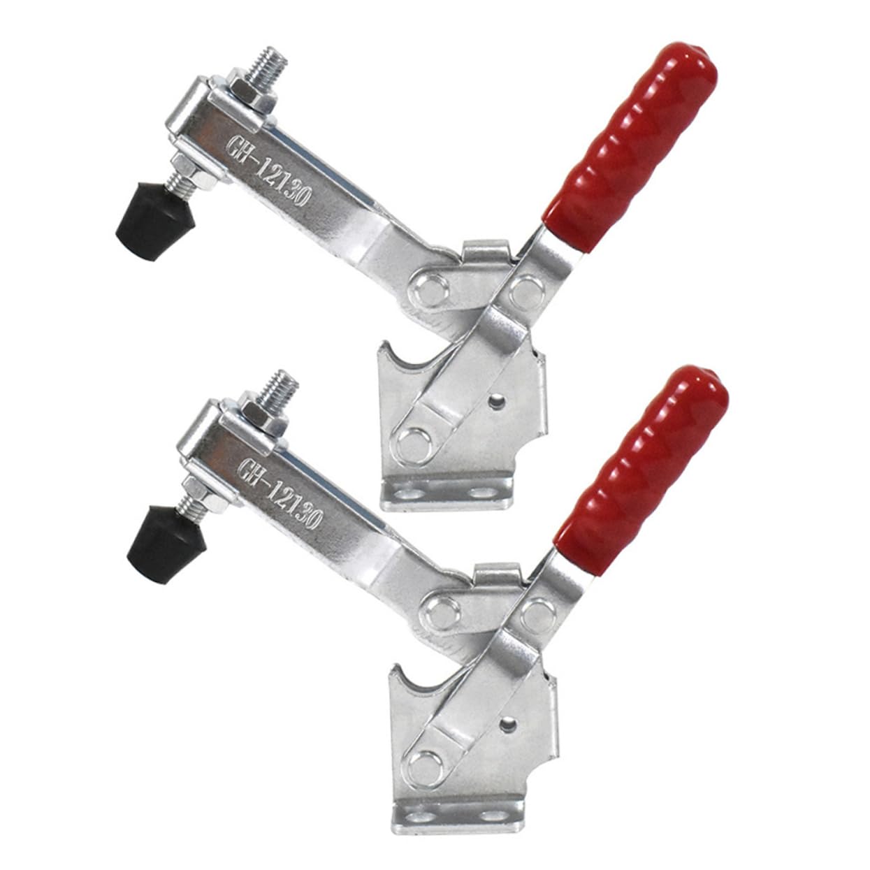 Mipcase 2pcs Welding Fixtures Iron Fixed Clamps Replacement Toggle Clamps Welding Accessory Woodworking Accessory Woodworking Supply Silver Iron