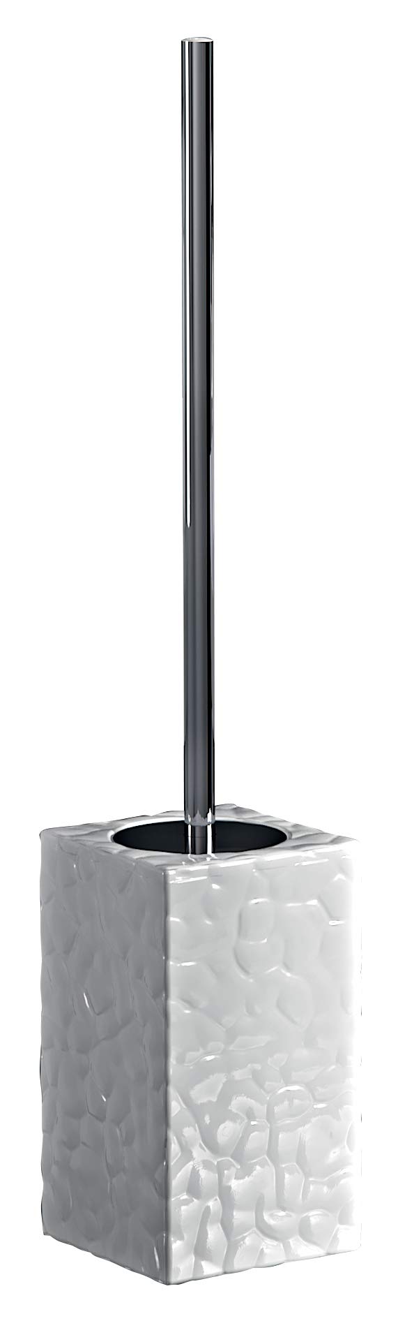 Porte-brosse WC céramique blanc Gedy New Martina accessoire toilette 47cm