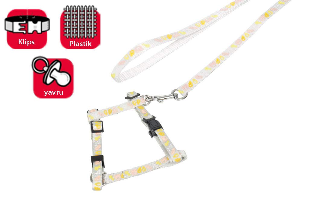 Karlie Yavru Köpek Göğüs Tasma+Uzatma 25-35 cm, Mavi