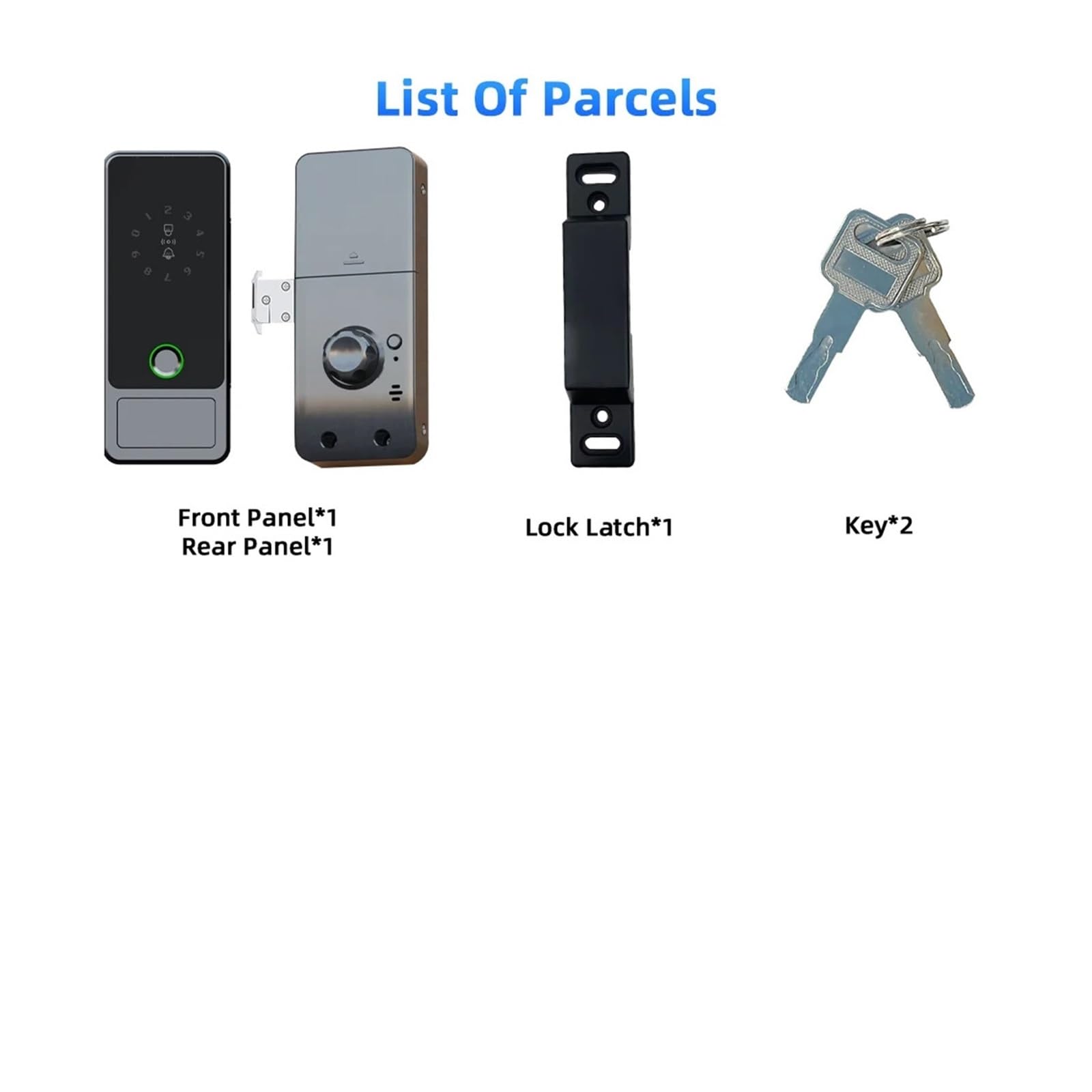 Serratura Intelligente, Serratura for porta in vetro intelligente con impronta digitale Bluetooth elettronica APP Sblocco password scheda IC